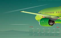Календарь на 2009 год. S7 Boeing 737. WALLPAPER 1680X1050 CLICK TO Fullsize DOWNLOAD HERE