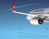 Календарь на 2009 год. Turkish Boeing 737. WALLPAPER 1280X1024 CLICK TO GET FULL SIZE and "save image as"