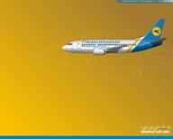 Boeing 737-500. Украинские авиалинии WALLPAPER 1280X1024 CLICK TO GET FULL SIZE and "save image as"